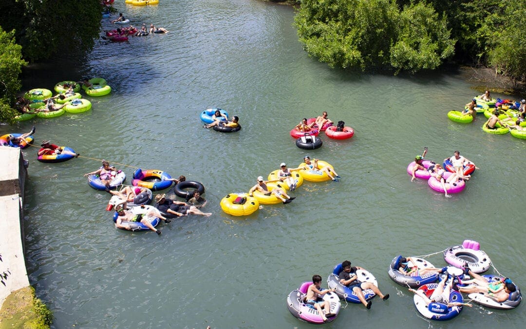 Tubing season is officially underway in New Braunfels, TX