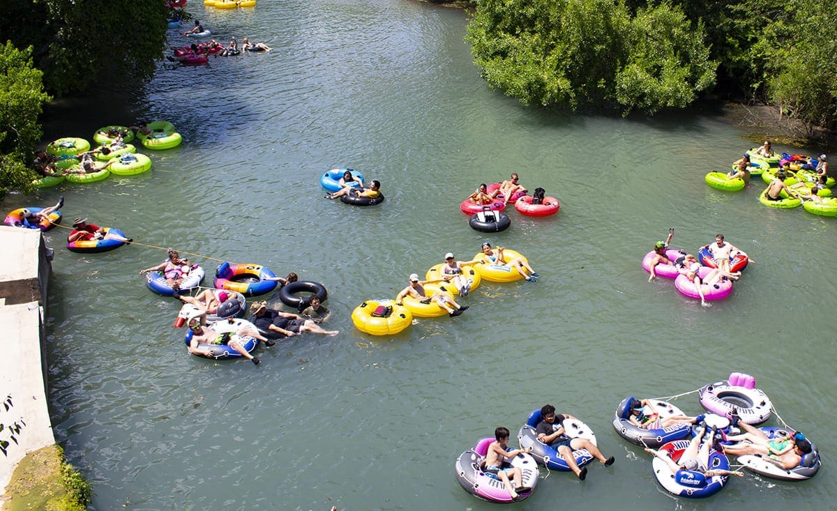 Tubing season is officially underway in New Braunfels, TX